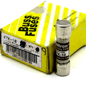 NEW LOT OF 9 BUSSMANN KTK-10 FUSES KTK10