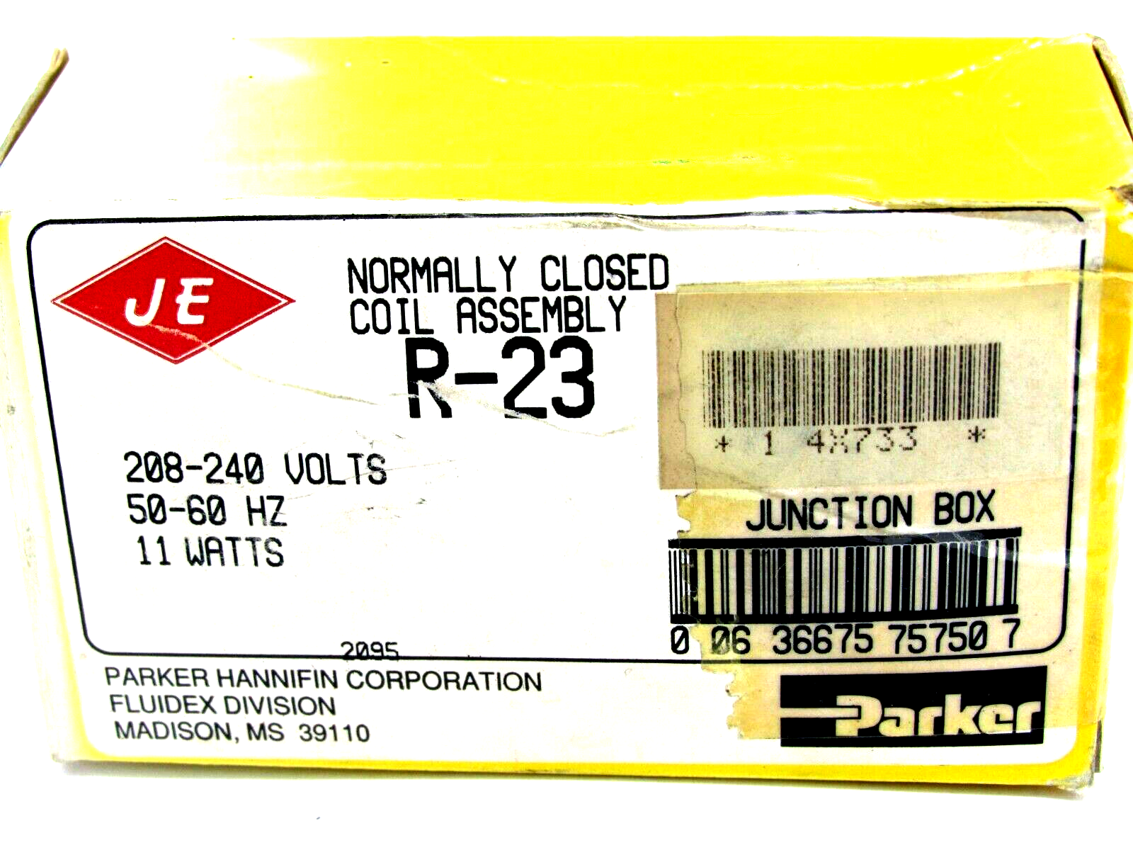 NEW PARKER R-23 COIL ASSEMBLY 208-240V 50-60HZ 11 WATTS R23 - Image 3
