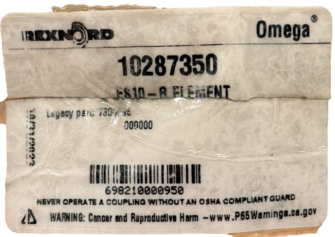 NEW REGAL REXNORD 10287350 OMEGA ES10 COUPLING ELEMENT - Image 6