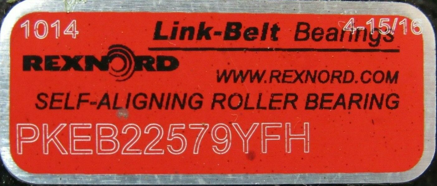 NEW REXNORD PKEB22579YFH PILLOW BLOCK BEARING 4-15/16" - Image 4