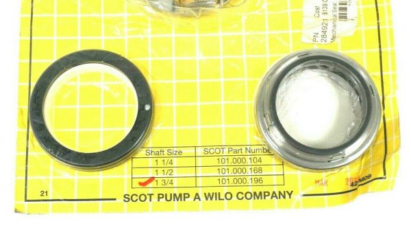 NEW SCOT 101-000-196 MECHANICAL PUMP SEAL 101000196 - Image 4