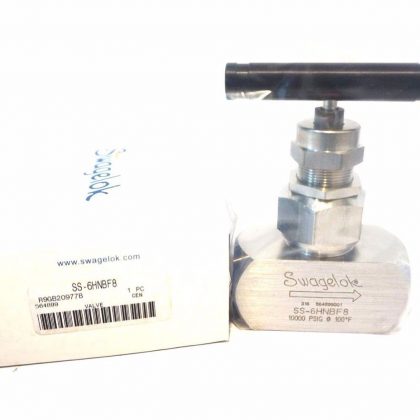 NEW SWAGELOK SS-6HNBF8 HIGH PRESSURE NEEDLE VALVE SS6HNBF8