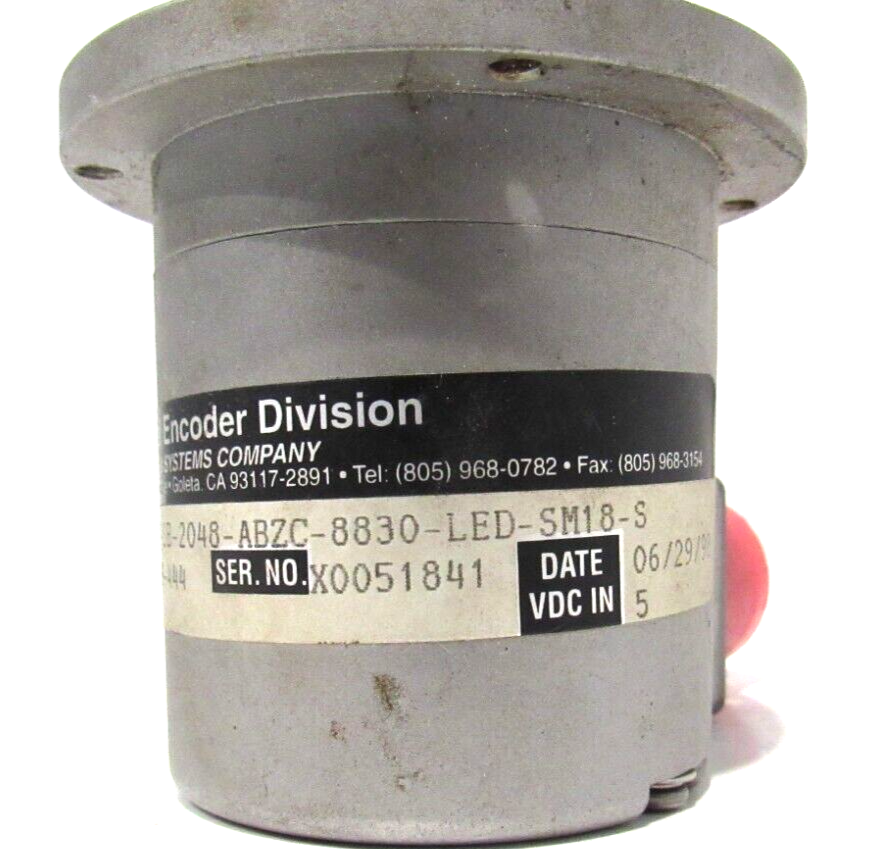 USED BEI 924-01029-444 ENCODER E25BA-6R-SB-2048-ABZC-8830-LED-SM18-S - Image 4