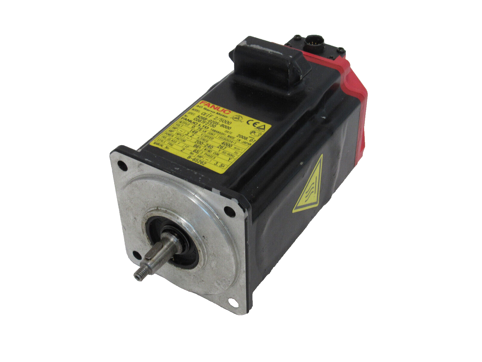 USED FANUC A06B-0205-B000 SERVO MOTOR A8690-2000-T301 A06B0205B000 - SB ...