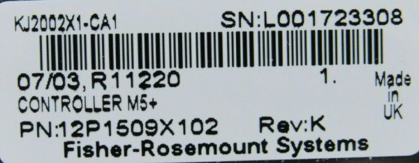 USED FISHER ROSEMOUNT DELTA V 12P1509X102 CONTROLLER MODULE KJ2002X1-CA1 - Image 5