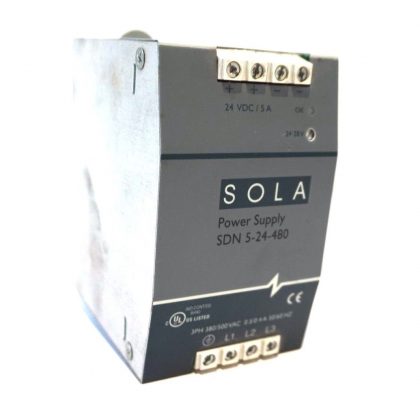 USED SOLA HEVI-DUTY SDN-5-24-480 POWER SUPPLY SDN524480
