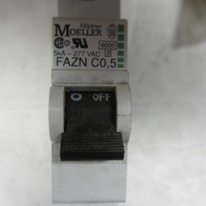 4 NEW MOELLER FAZN-C0.5 CIRCUIT BREAKER FAZNC05