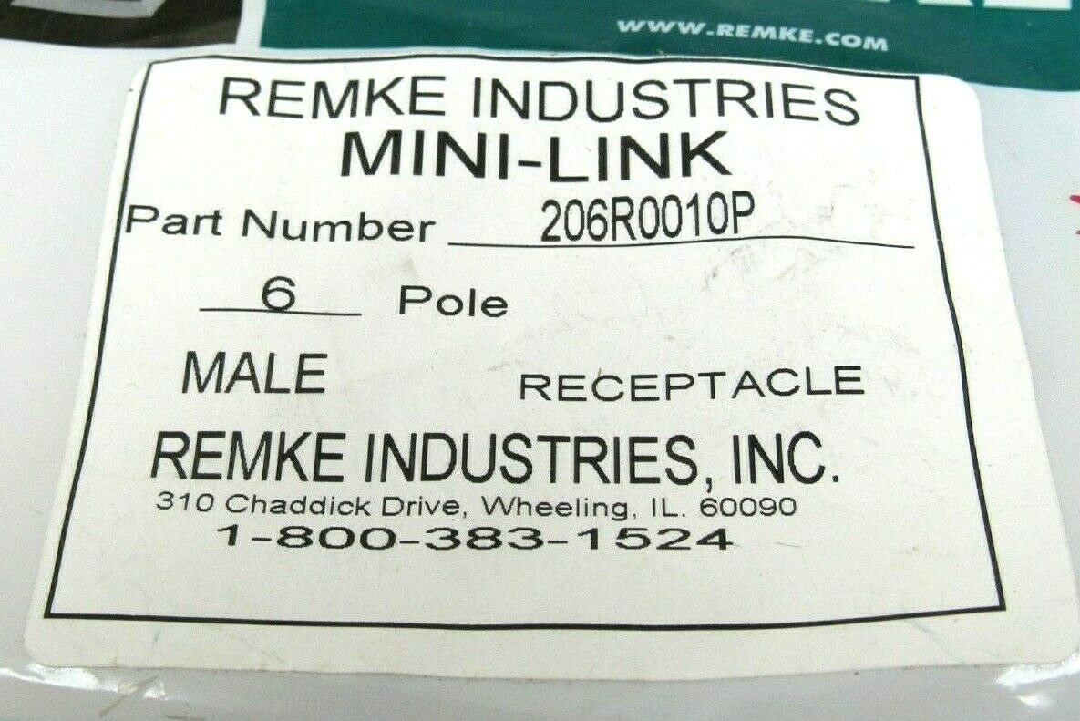 LOT OF 4 NEW REMKE 206R0010P DUAL KEY MICRO-LINK RECEPTACLES 206R0010P - Image 3
