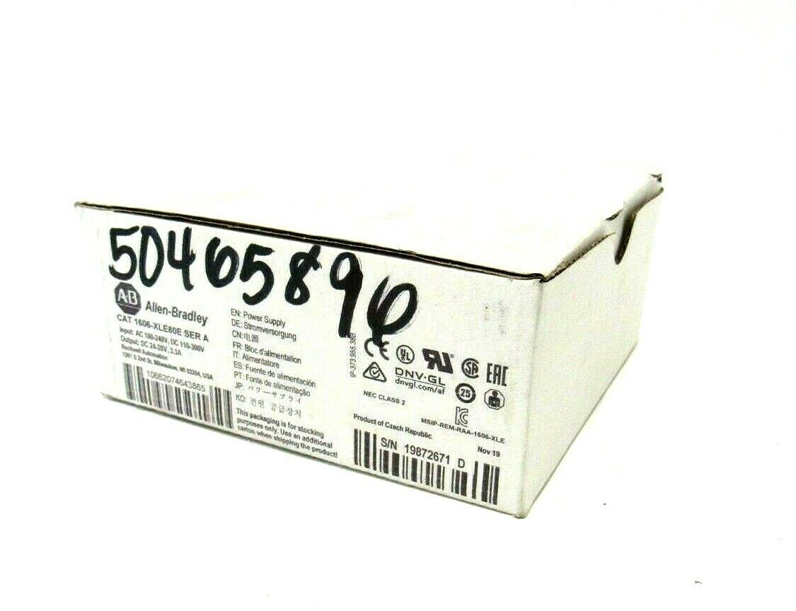 NEW ALLEN BRADLEY 1606-XLE80E POWER SUPPLY SER.A 1606XLE80E