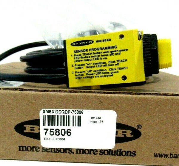 NEW BANNER ENGINEERING SME312DQDP-75806 PHOTOELECTRIC SENSOR SME312DQDP75806 - Image 3