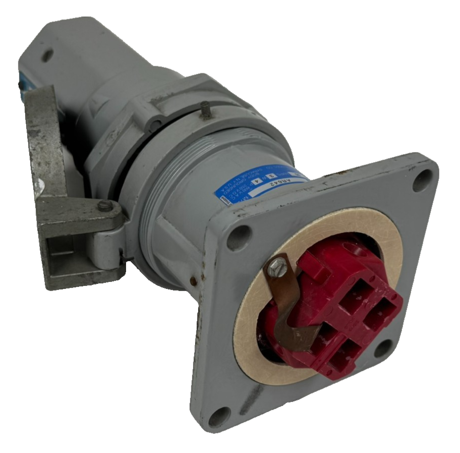NEW CROUSE-HINDS AR642-M72 RECEPTACLE 60A 3W 4P W/ APJ-6485-M72 ARKTITE ...