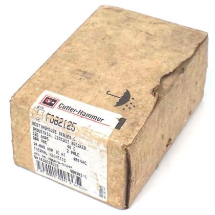 NEW CUTLER HAMMER FDB2125 CIRCUIT BREAKER 600V, 125A, 2 POLE