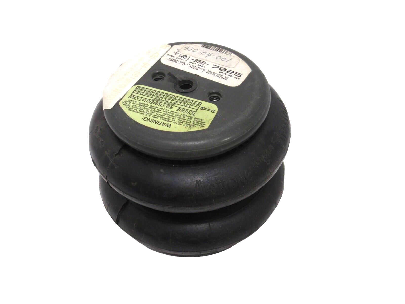 NEW FIRESTONE W01-358-7025 AIR SPRING W013587025 - SB Industrial Supply ...