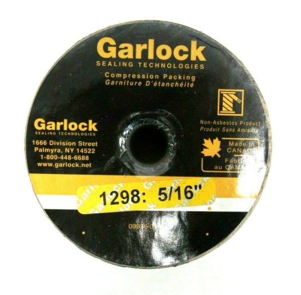 NEW GARLOCK 1298-5/16" COMPRESSION PACKING 7.9MM 2LB 41230-1220 - Image 3