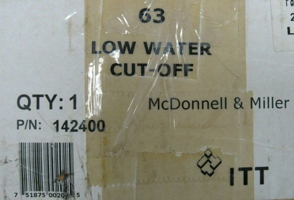 NEW ITT MCDONNELL & MILLER 63 LOW WATER CUT OFF 142400 - Image 7