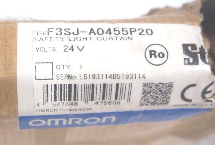 NEW OMRON / STI F3SJ-A0455P20 LIGHT CURTAIN SET 18" TRANSMITTER / RECEIVER - Image 4