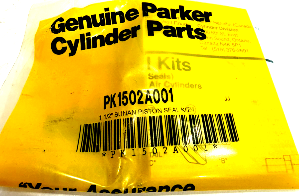 NEW PARKER PK1502A001 BUNAN PISTON SEAL KIT 1 1/2" - Image 4