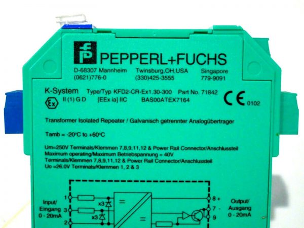 NEW PEPPERL FUCHS KFD2-CR-EX1.30-300 ISOLATED REPEATER 71842 KFD2CREX130300 - Image 3
