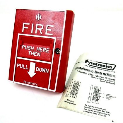 NEW PYROTRONICS MS-501 ALARM PULL STATION MS501 MS-501-22N4