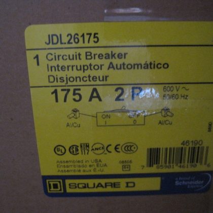 NEW SEALED SQUARE D JDL26175 CIRCUIT BREAKER