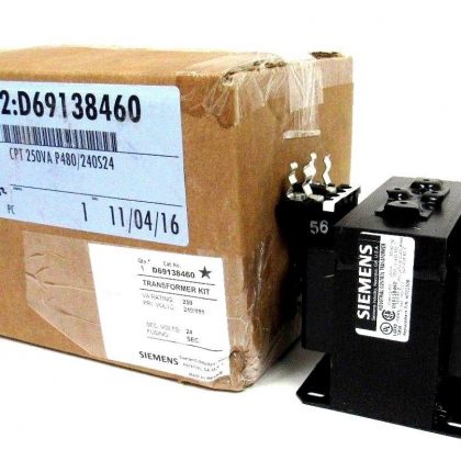 NEW SIEMENS D69138460 INDUSTRIAL CONTROL TRANSFORMER MT0250B 250VA 240/480-24V