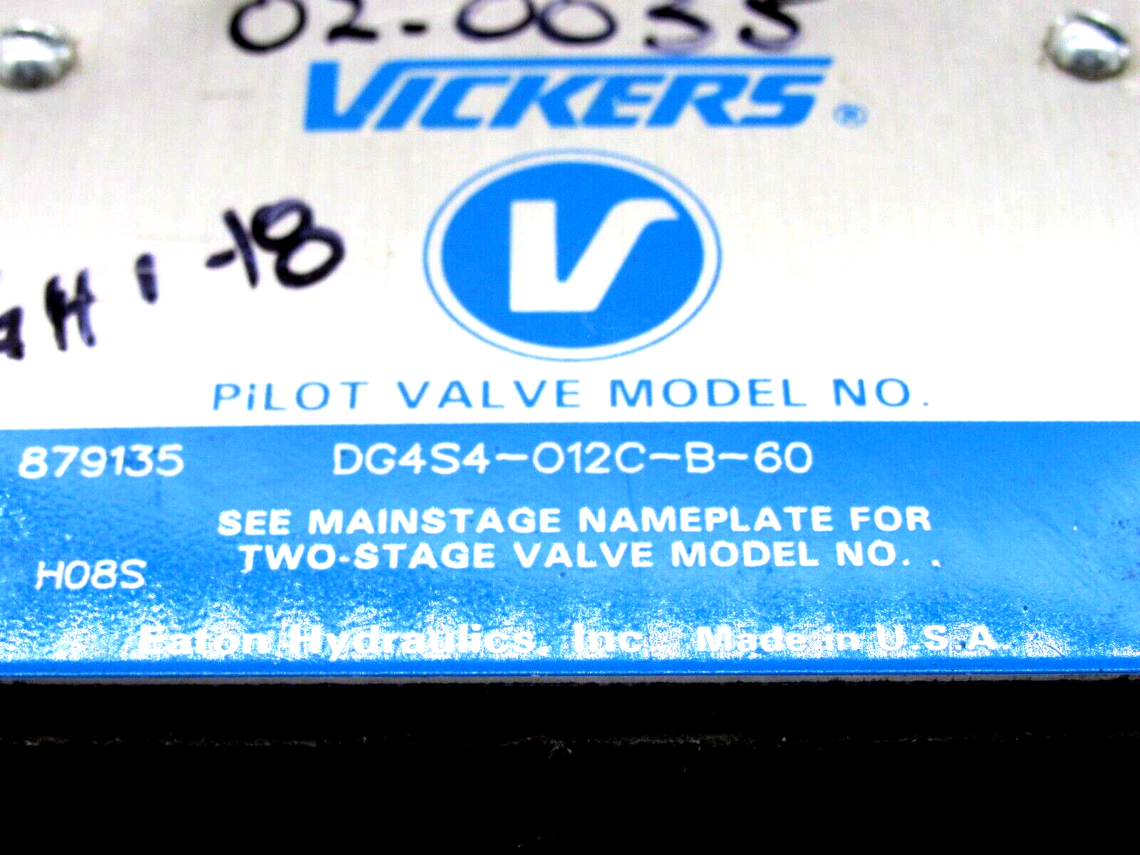 NEW VICKERS DG4S4-012C-B-60 DIRECTIONAL CONTROL VALVE DG4S4012CB60 - Image 4