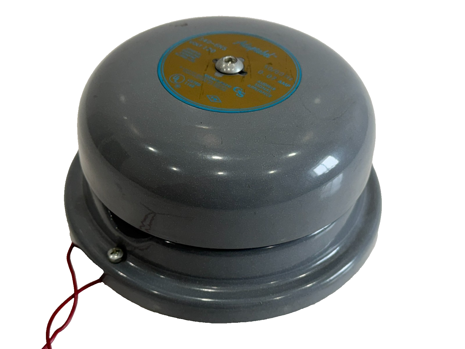 Signaling Bell USED EDWARDS SIGNALING 340-6N5 SIGNAL BELL 120V 50/60HZ 0.07AMP 3406N5 ...