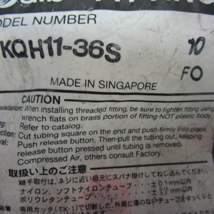 10 NEW SMC KQH11-36S CONNECTOR KQH1136S