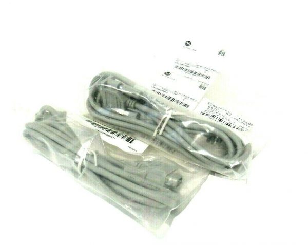 LOT OF 2 NEW ALLEN BRADLEY 1761-CBL-PM02 MICROLOGIC CABLE SER.C 1761CBLPM02