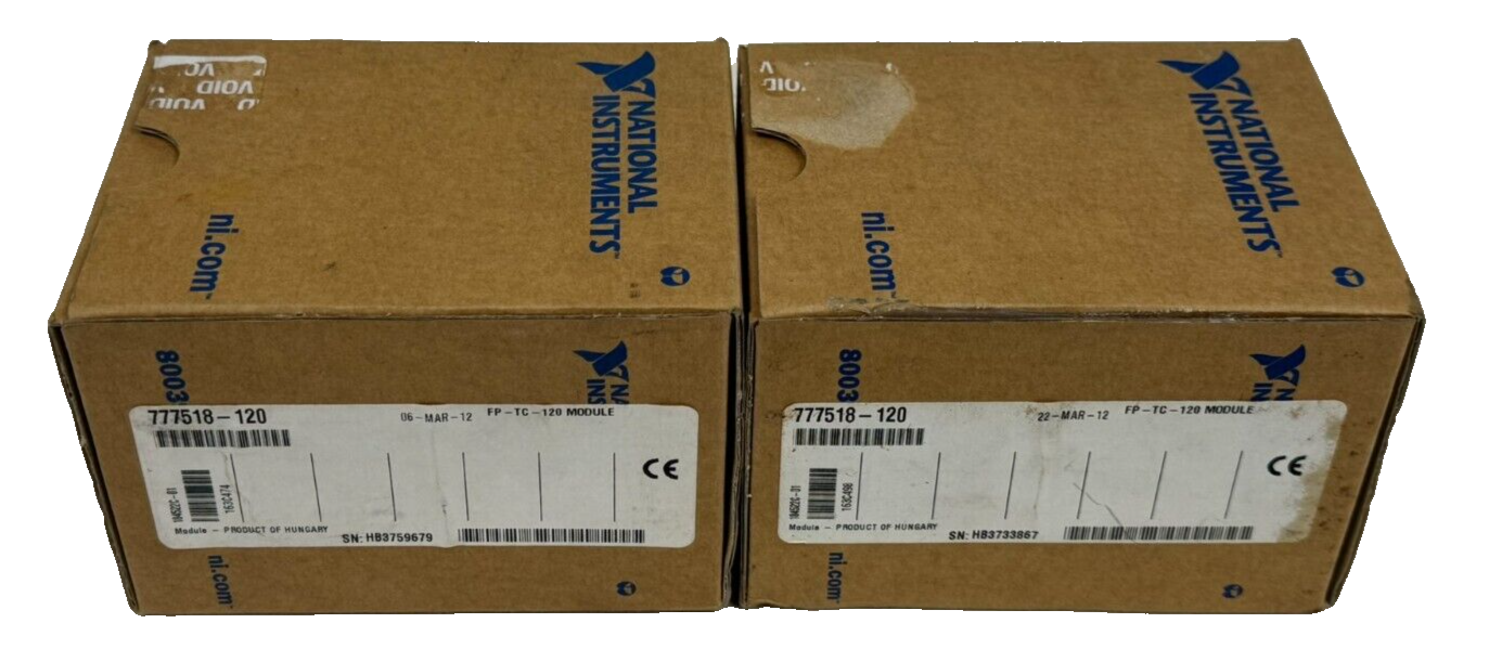 LOT OF 2 NEW NATIONAL INSTRUMENTS 777518-120 THERMOCOUPLE MODULES FP-TC-120 - Image 3