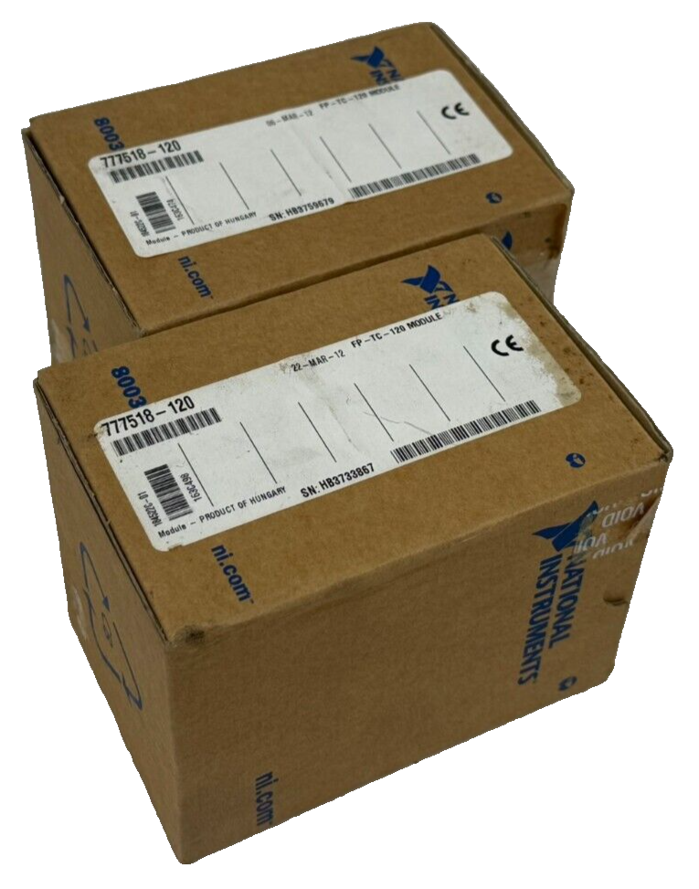 LOT OF 2 NEW NATIONAL INSTRUMENTS 777518-120 THERMOCOUPLE MODULES FP-TC-120
