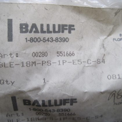 NEW BALLUFF BLE-18M-PS-1P-E5-C-S4