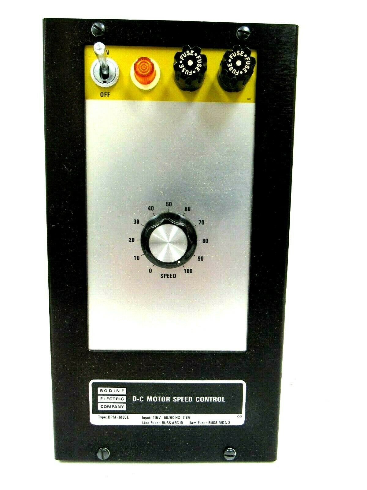 NEW BODINE ELECTRIC DPM6130E DC MOTOR SPEED CONTROL DPM6130E SB