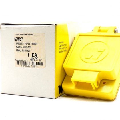 NEW DANIEL WOODHEAD 67W47 COVERPLATE NEMA L5-20R