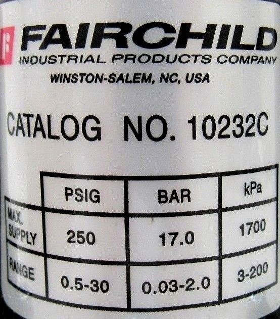 NEW FAIRCHILD 10232C REGULATOR - SB Industrial Supply, Inc.