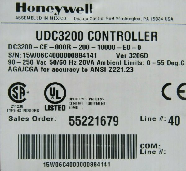 NEW HONEYWELL DC3200-CE-000R-200-10000-E0-0 CONTROLLER DC3200CE000R20010000E00 - Image 6