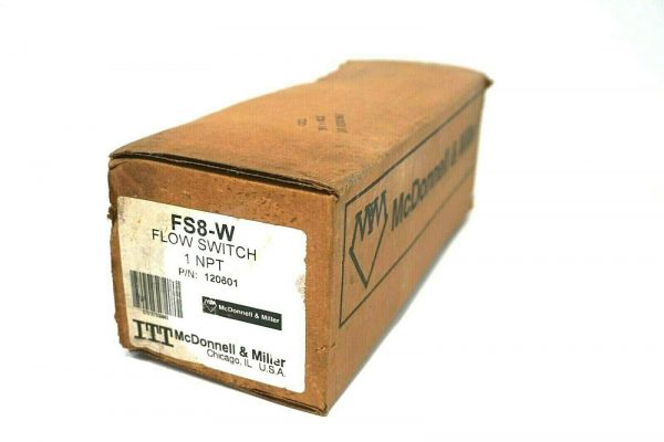 NEW MCDONNELL & MILLER FS8-W FLOW SWITCH 120601 FS8W