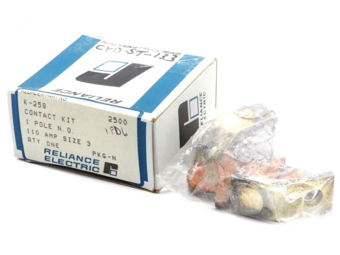 NEW RELIANCE ELECTRIC K-258 CONTACT KIT 110AMP SIZE 3 K258