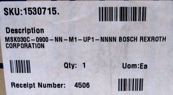 NEW REXROTH MSK030C-0900-NN-M1-UP1-NNNN SERVO MOTOR R911308692 - Image 5
