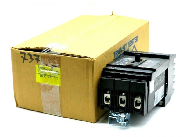 NEW SQUARE D HJA36060 CIRCUIT BREAKER 60A 3P 600V 50/60HZ