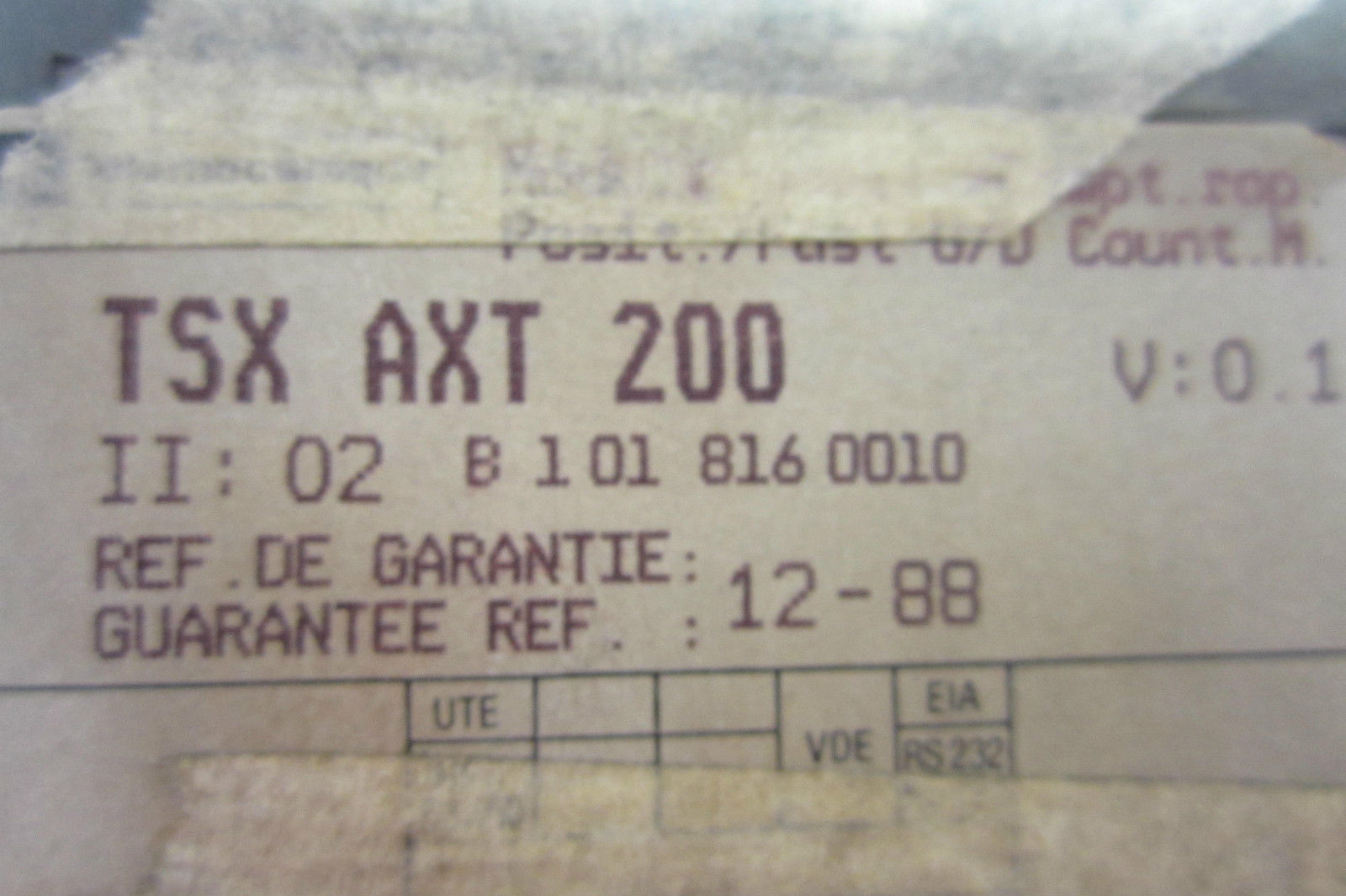 USED TELEMECANIQUE TSX-AXT-200 COUNTER MODULE TSXAXT200 - Image 3