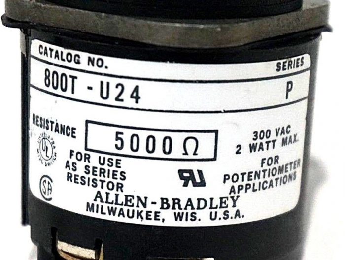 2 NEW ALLEN BRADLEY 800T-U24 POTENTIOMETER SER.P 800TU24 - Image 3