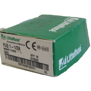 NEW LITTELFUSE FLQ 1-1/2A IDGET FUSES FLQ112A BOX OF 10