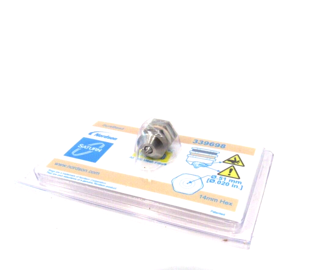 order N3♡ NEW NORDSON 339698 SUREBEAD REPLACEMENT NOZZLE - SB Industrial