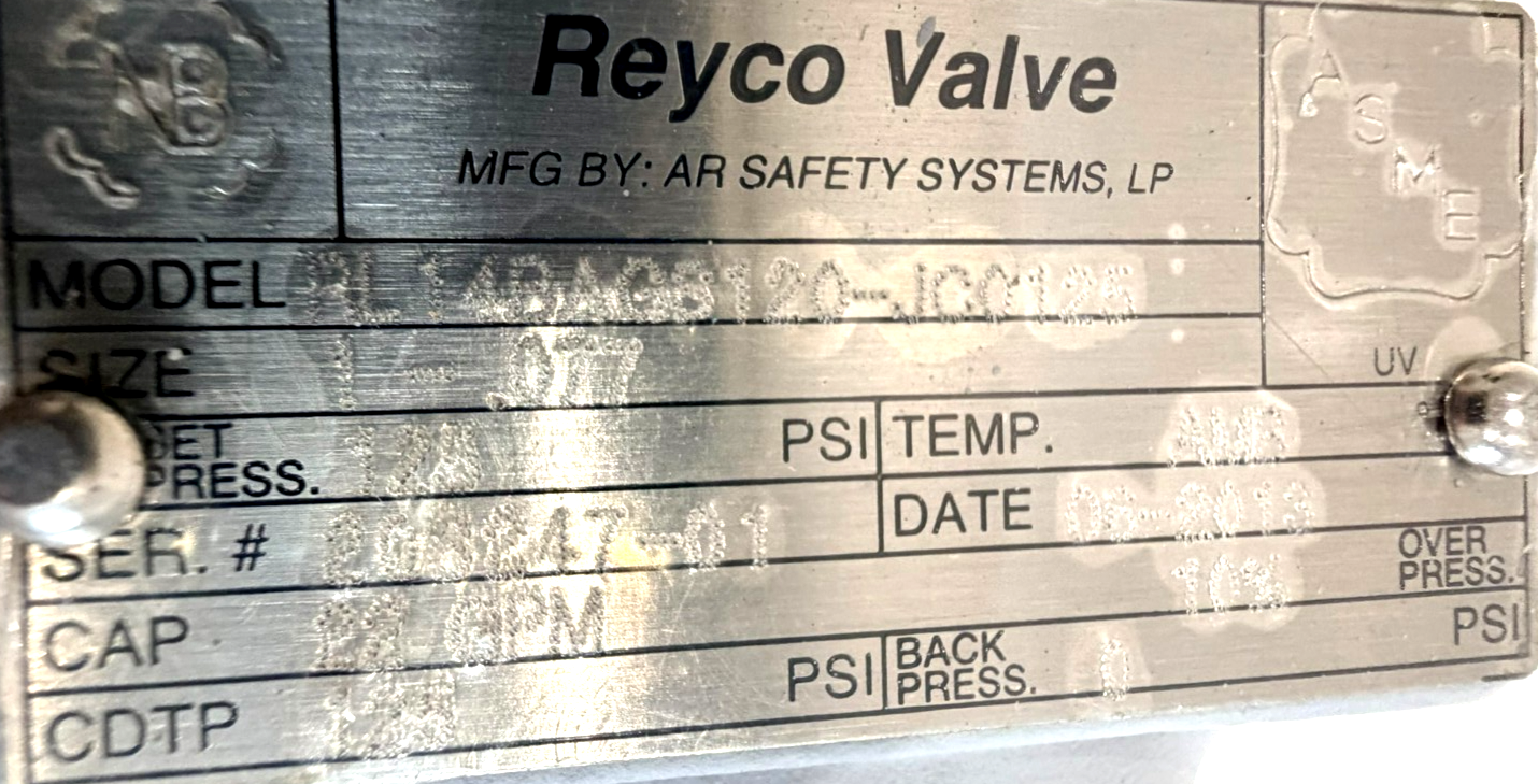 NEW REYCO VALVE RL14BAGS120-JC0125 RELIEF VALVE RL14BAGS120JC0125 - Image 5