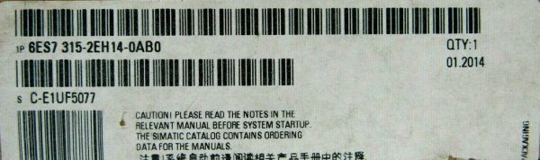 NEW SIEMENS 6ES7-315-2EH14-0AB0 CPU MODULE 6ES73152EH140AB0 S7-300 CPU315-2 - Image 6