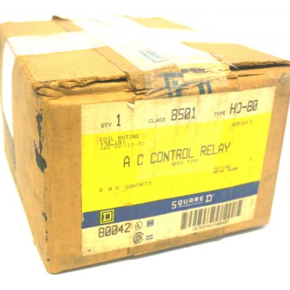 NEW SQUARE D 8501-HO-80 SER. D CONTROL RELAY 8501HO80