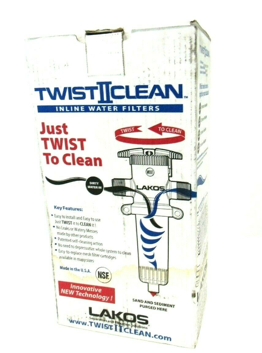 NEW TWIST II CLEAN T2C-150-30 INLINE WATER FILTER 131553 T2C15030