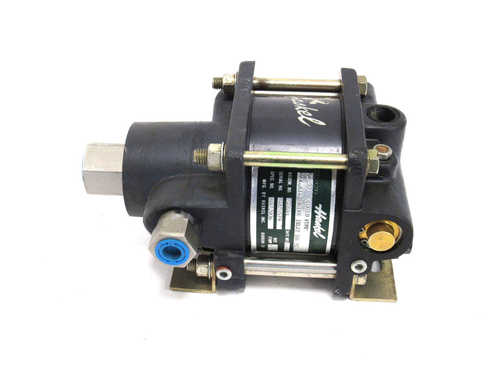 REFURBISHED HASKEL 4B-37 AIR DRIVEN PUMP 56403 4B37 - Image 3