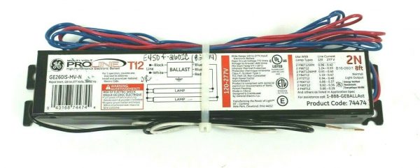 3 NEW GENERAL ELECTRIC GE260IS-MV-N 74474 PROLINE ELECTRONIC BALLASTS T12 - Image 3